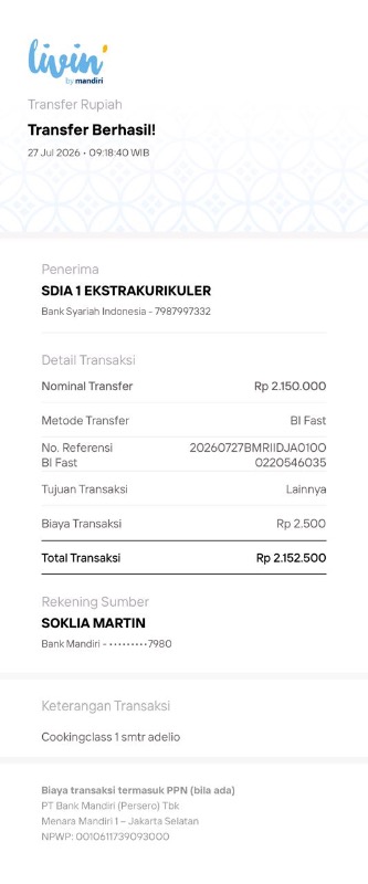 Bukti TF Adelio Muhammad Yuveli Satyawada