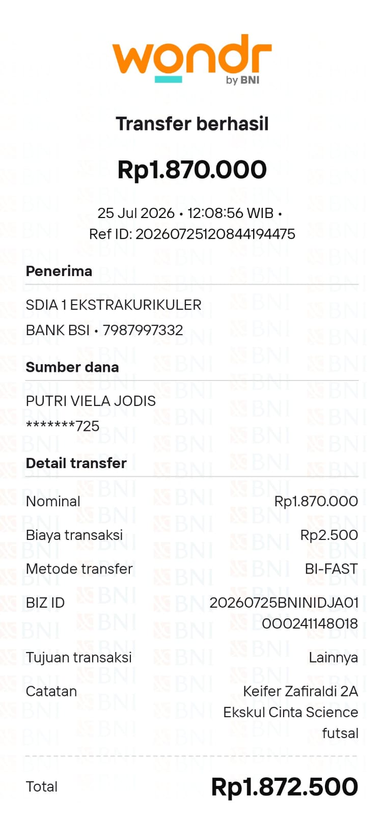 Bukti TF Keifer Zafiraldi
