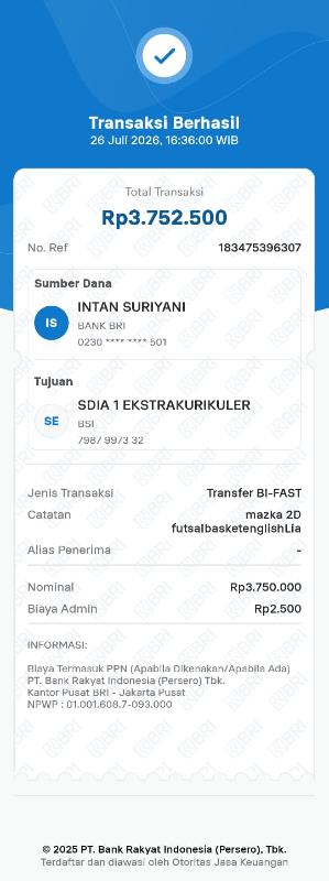 Bukti TF M. Azka Alfatan