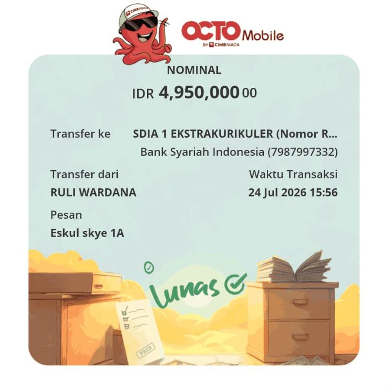 Bukti TF Skye Alesli Wardana