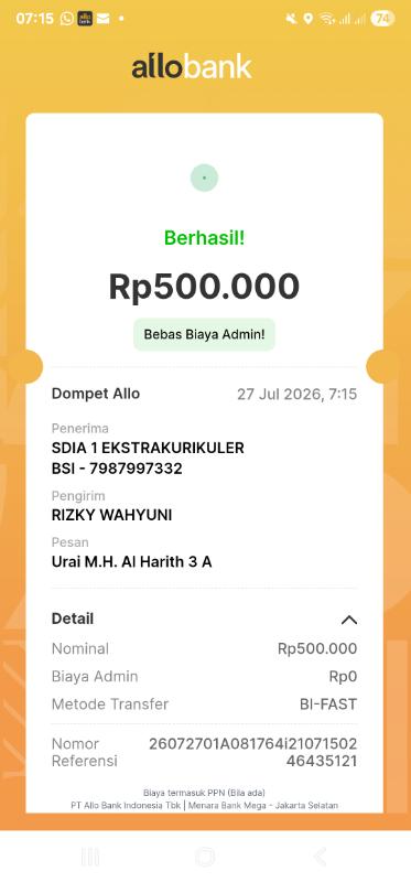 Bukti TF Urai Mohammad Husein Al Harith